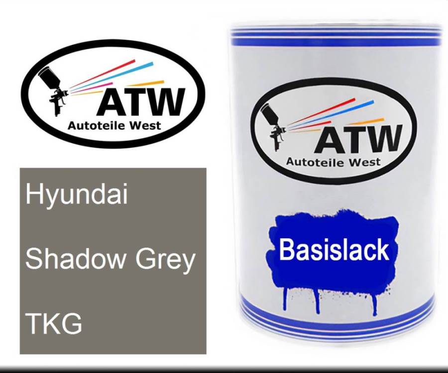 Hyundai, Shadow Grey, TKG: 500ml Lackdose, von ATW Autoteile West.